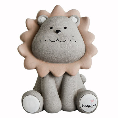 Nordic Lion Spardose Cartoon Nette Kreative Münze Bank Kinder Kind Piggy Kindergarten Entzückende Geschenk Saving Tier Hause Sofa Dekor