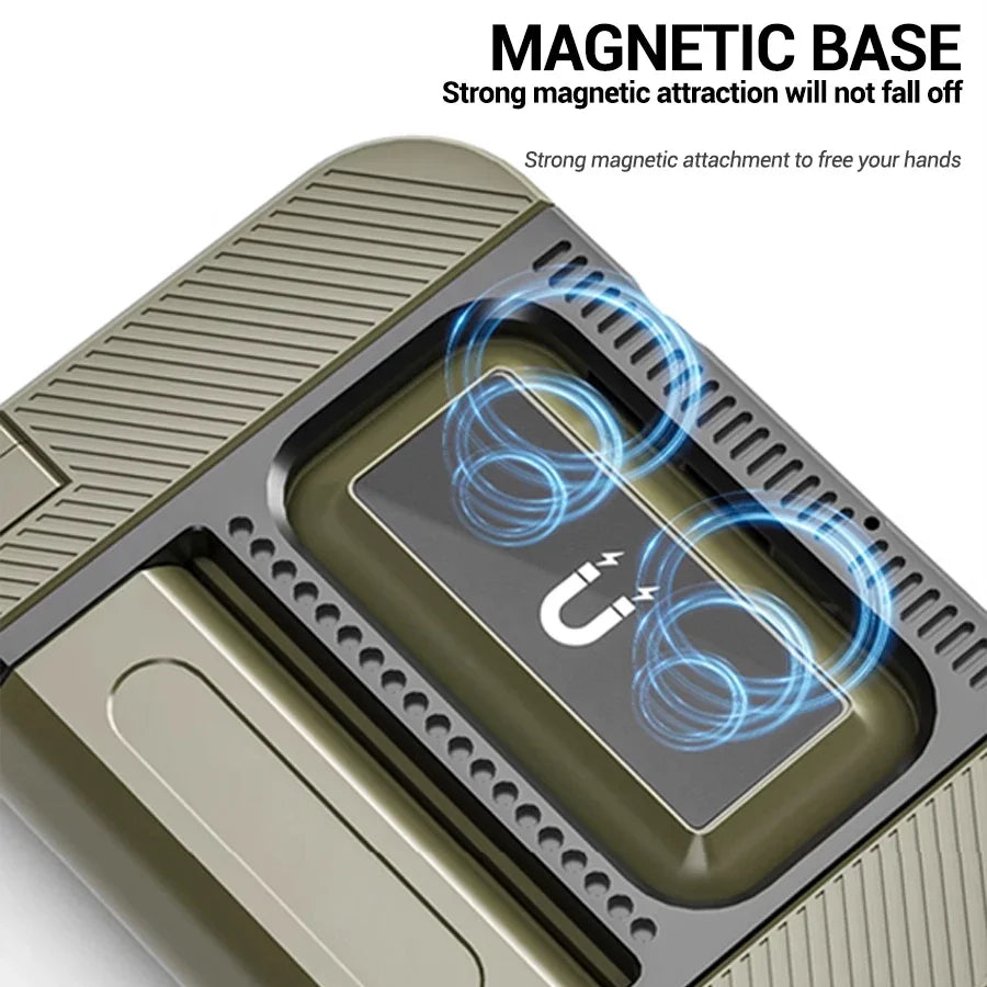 Frendorf | LumiPro | LED-Campinglampe | 2000 Lumen Flutlicht | Solar & USB-C Ladeoptionen