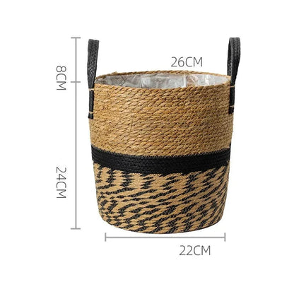 Japandi Serenity: Multifunktionale Rattan-Pflanztöpfe für zenhafte Wohnkultur