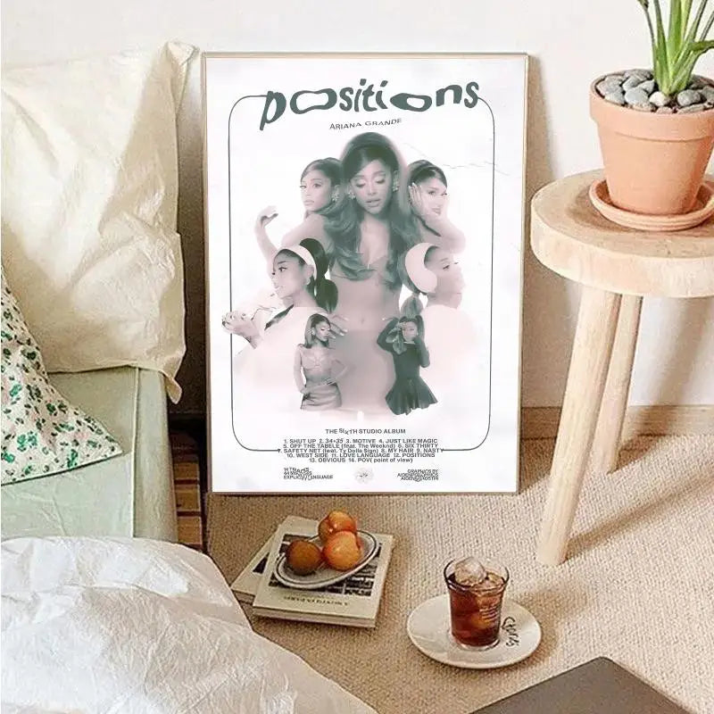 Beliebter Popsänger-Ariana Grande Poster Wandkunst Wohnkultur Zimmerdekor Digitale Malerei Wohnzimmer Restaurant Küchenkunst