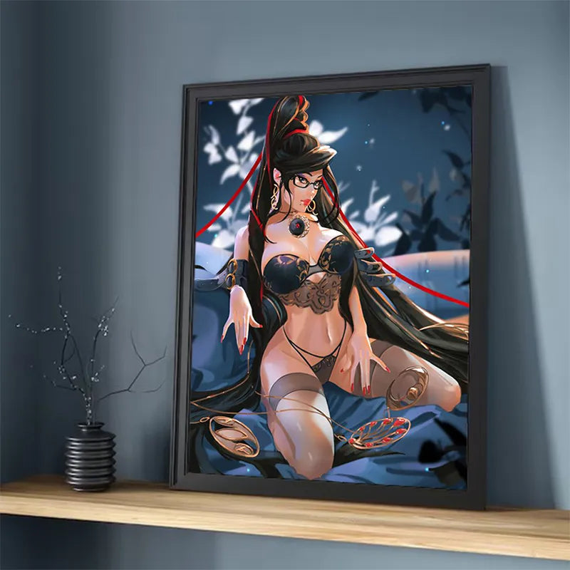 Painting on Canvas Wall Art B-Bayonetta Decorative Pictures for Living Room Decor Home Decoration Interior Paintings Poster the