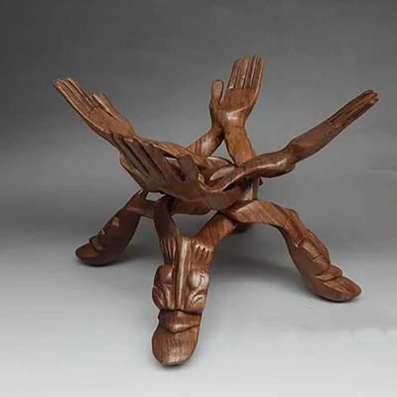 Frendorf | Serene Sculpture Holz Glücksträger Servierplatte