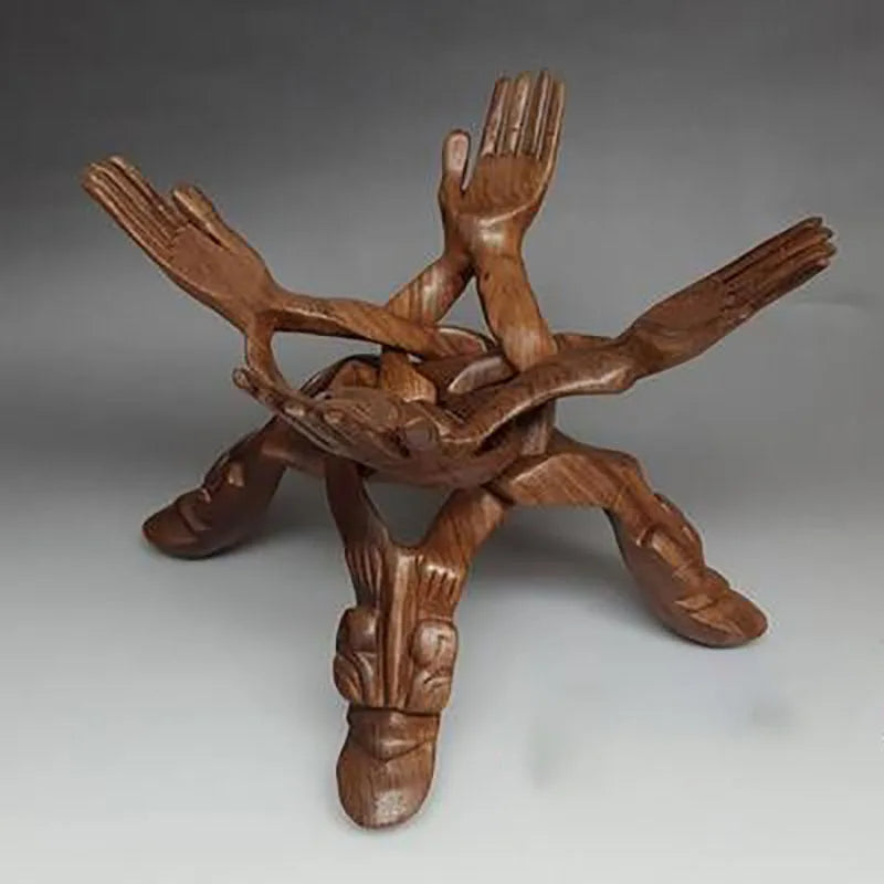 Frendorf | Serene Sculpture Holz Glücksträger Servierplatte