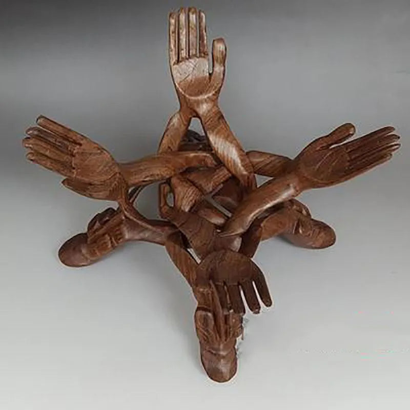 Frendorf | Serene Sculpture Holz Glücksträger Servierplatte