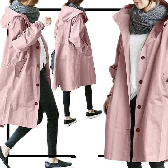 Frendorf | Wasser- und Winddichter Damen-Trenchcoat mit Kapuze
