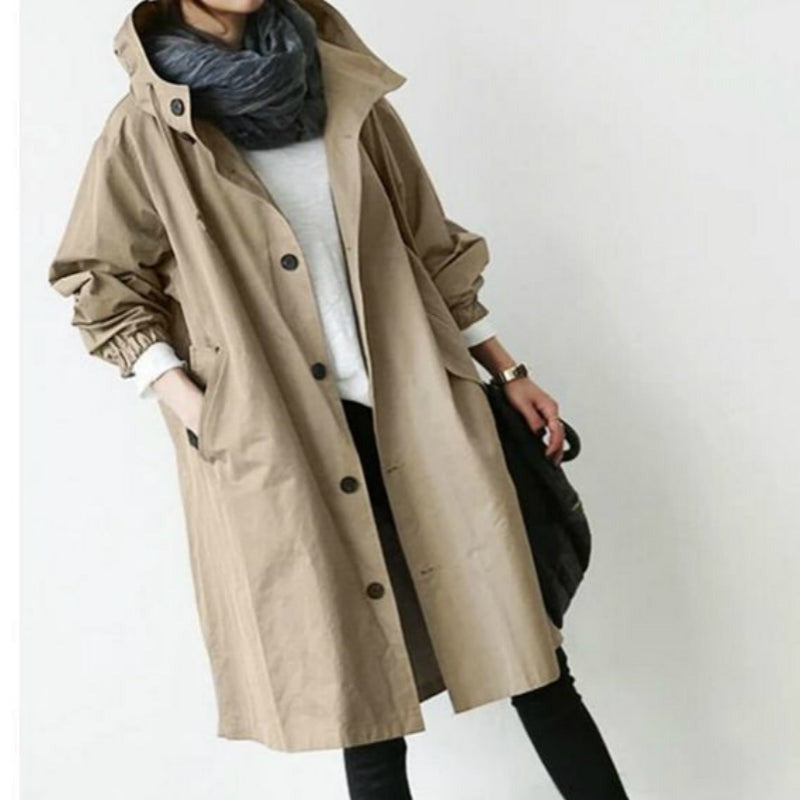 Frendorf | Wasser- und Winddichter Damen-Trenchcoat mit Kapuze
