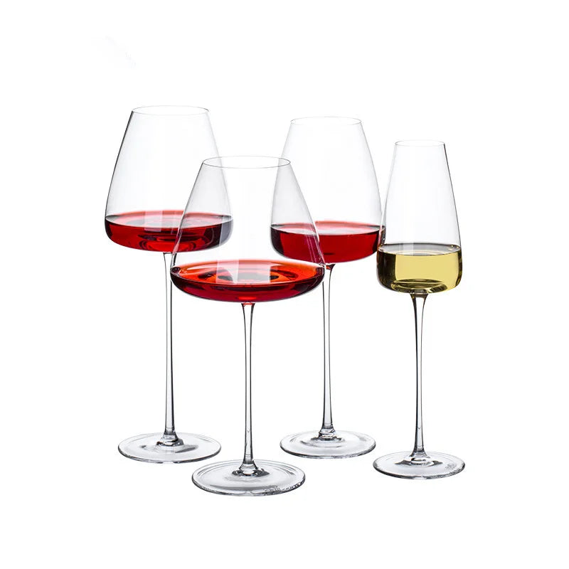 Frendorf | Sets van 2, 4 en 6 Handgemaakte Kristallen Wijnglazen en Champagneglazen - 4 Maten