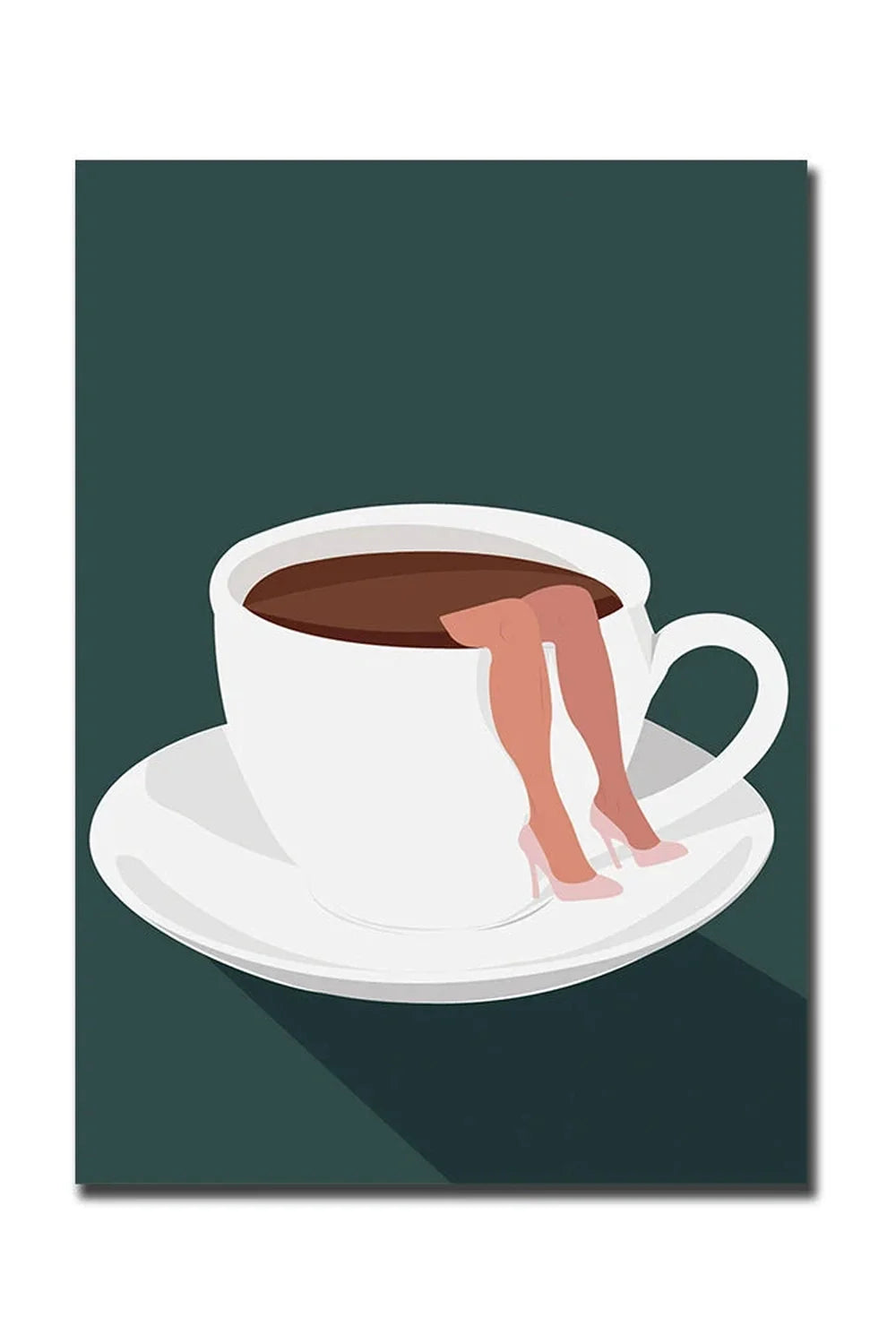 Guten Morgen Kaffee Leinwand Poster