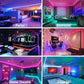 USB RGB LED Strip Lichter mit App-Steuerung für Raum- & Fernseher-Hintergrundbeleuchtung Deko