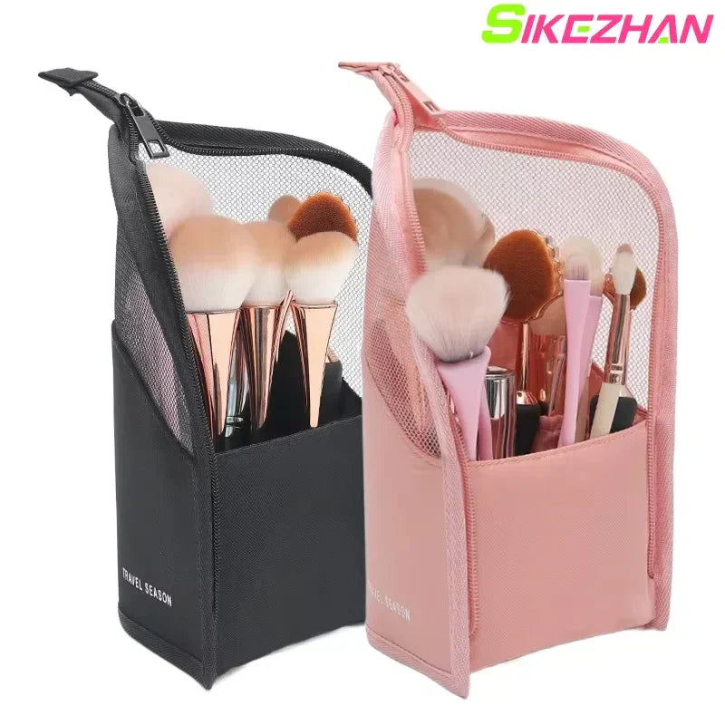 Frendorf | BeautyStand ClearBag | Aufstellbare Kosmetiktasche | Transparent & Robuster Reißverschluss | Wasserabweisendes Nylon