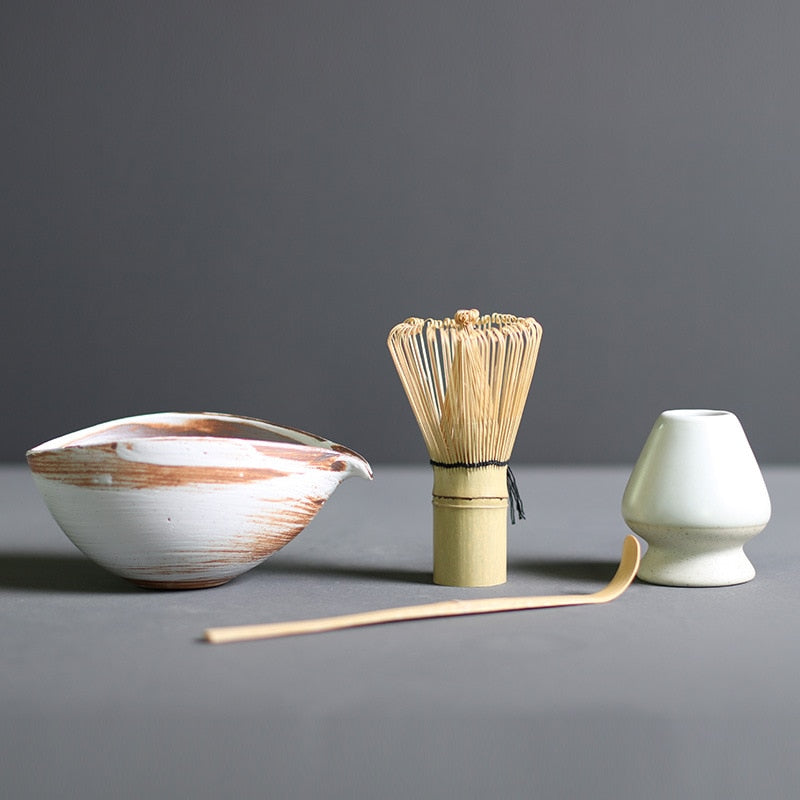 Frendorf | Delige Matcha Set | Hohe Qualität Bambus & Keramik