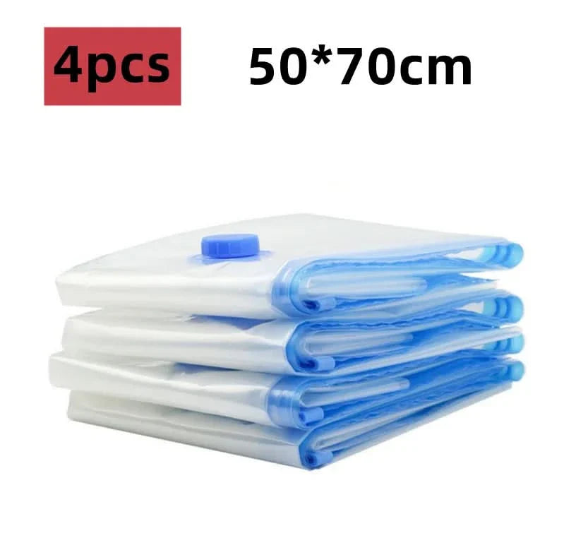 Frendorf | STORAGEPRO VACUUM BAGS – Vakuum-Kompressionstaschen für platzsparende Aufbewahrung von Kleidung & Bettwäsche