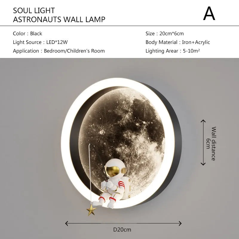 Frendorf | Astronaut Auf Dem Mond Wandlicht