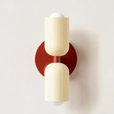 Nordic LED Wall Lamp Modern Minimalist Cream Double Head Lights For Living Room Bedroom Besides Study Indoor Decoration Fixture