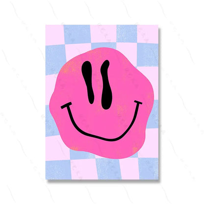 Art Farben Zitrone Pink Rollschuhe Poster Malerei Smiley Katzen Regenbogen Zitat Moderne Leinwand Druck Wand Wohnzimmer Wohnkultur