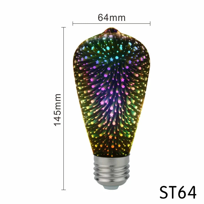 3D LED Feuerwerksbirne