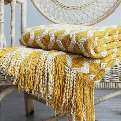 GELBE BOHO KAROMUSTER