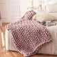 Gemütliche Strick Chunky Decke