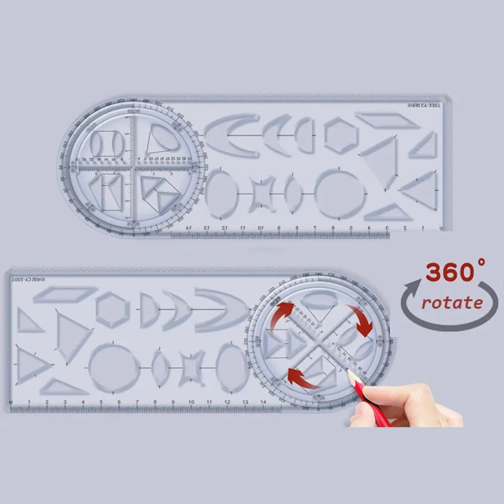 Frendorf | Mathematik Genie Multi-Winkel Zeichen Präzisionslineal