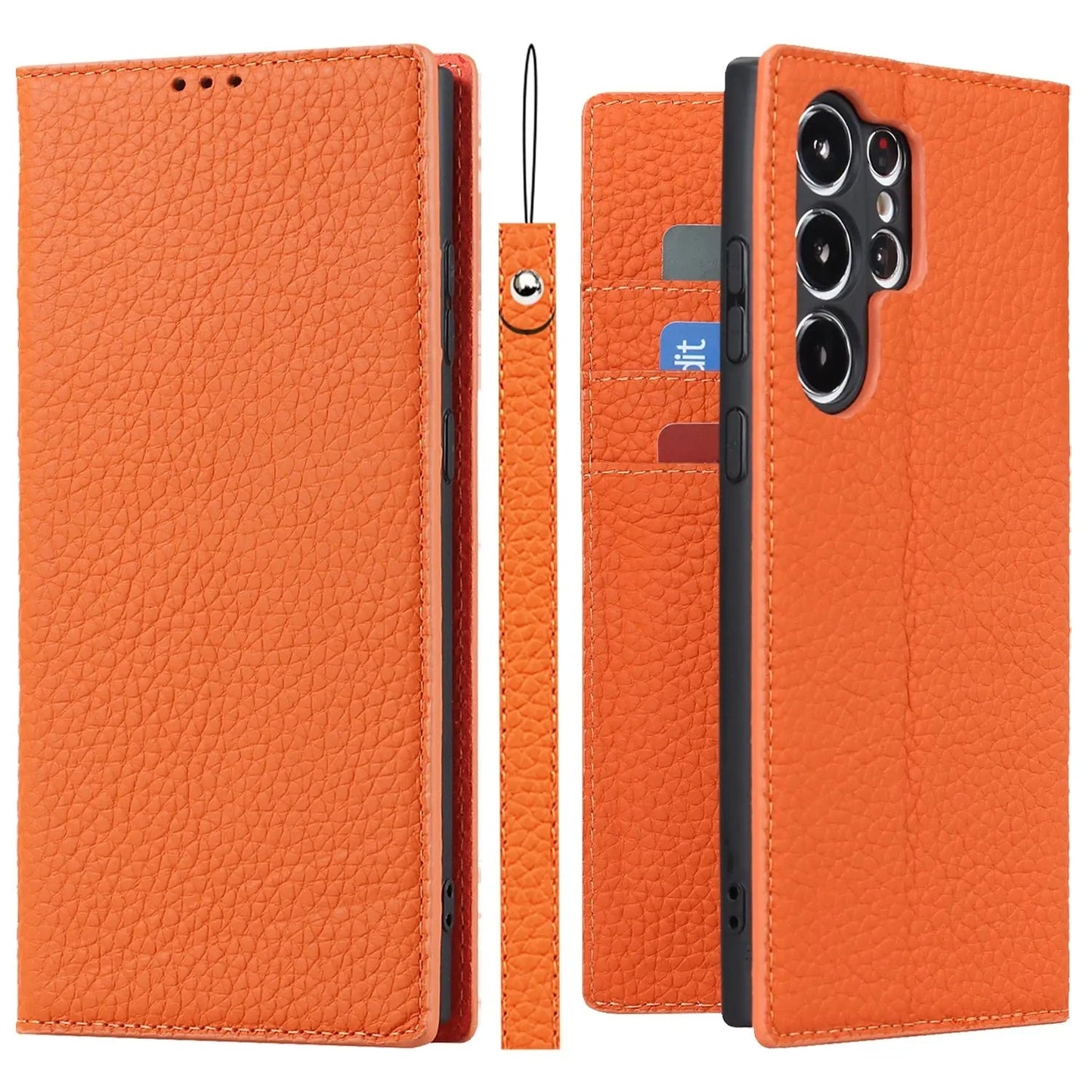 Frendorf |  Echtleder-Brieftaschenhülle für Samsung Galaxy S23 Ultra