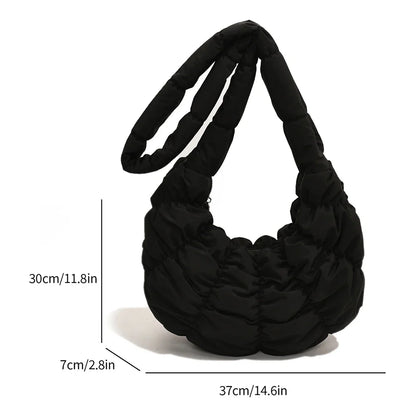 Puff Croissant Schultertasche