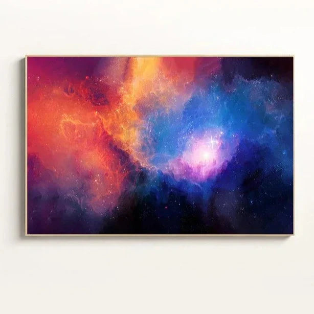 Frendorf | StarNova Nebula Leinwand | Moderne Wandkunst | Hochwertige Galaxie-Drucke | Dekoration für Zuhause
