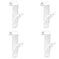 Vielseitige Küchen- & Badezimmerhaken Clips Stauraumregal - Weißer klarer Haken für Handtuchheizkörper, Kleidung, Schals, Haken und mehr