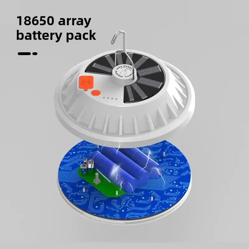 Frendorf | LumaSphere Solar LED Hängelampe | Tragbar & Wiederaufladbar | Mit Fernbedienung