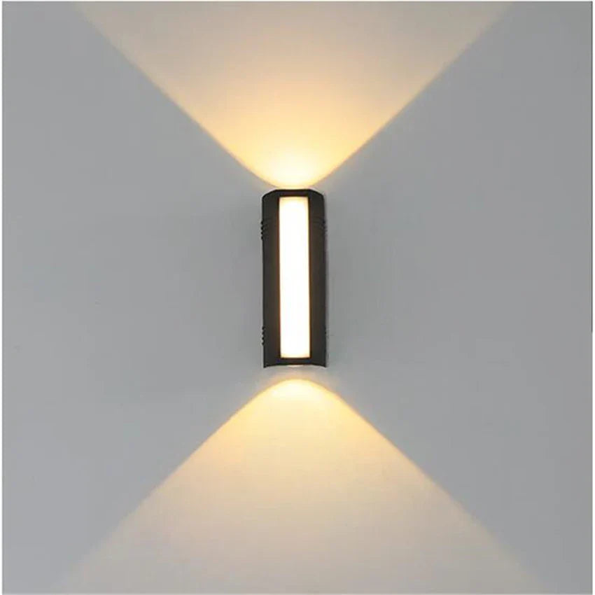 Frendorf | 12W LED wasserdichte Wandlampe – Auf- und Abwärts Außen-/Innen-Aluminium-Wandleuchte, IP65 Schutz für Wohnzimmer, Schlafzimmer, Garten und Außenbereiche