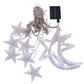 Solar Moon Star Lampe LED Lichterkette Dekoration