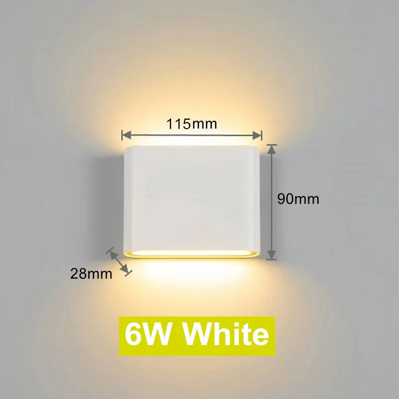 Outdoor Wasserdicht IP65 LED Veranda Lichter – Moderne Dual-Head Wandlampe