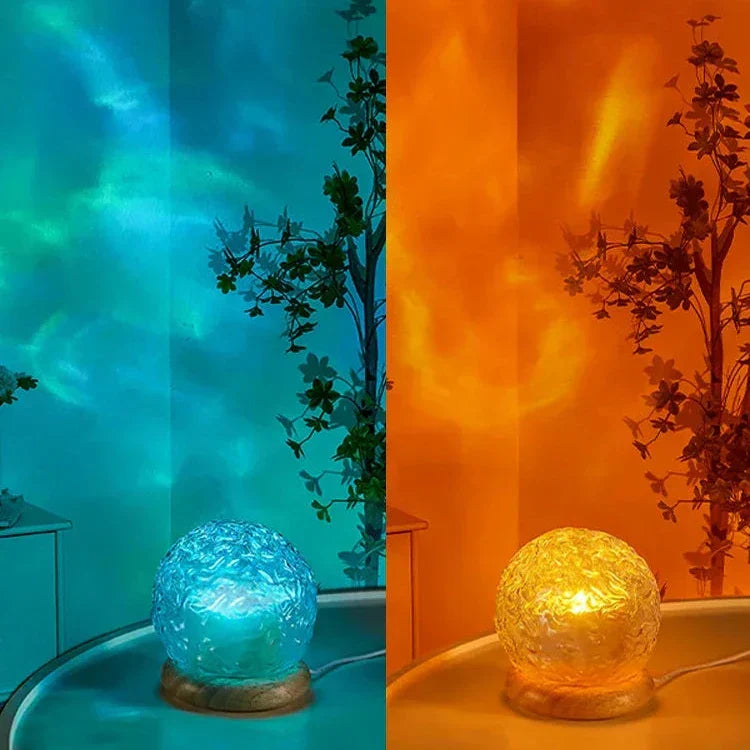 Frendorf | Wasserwellen-Lichtprojektor | LED Lampe | Stimmungsvolle Beleuchtung für Zuhause