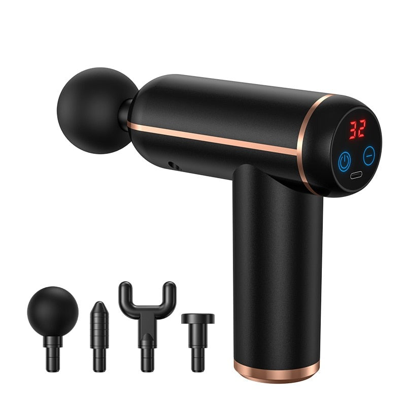 Frendorf | MassageGun Pro - Beste Massagepistole mit 4 Aufsätzen und anpassbarer Intensität
