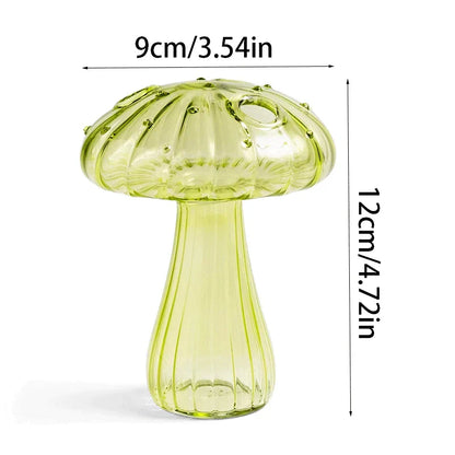 1 Stück Pilz Glasvase Transparent Hydrokultur Blumen Aromatherapie Flasche DIY Kreative Tischhandwerke Nordic Home Dekoration