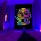 Psychedelischer Pilz Glow Wandteppich