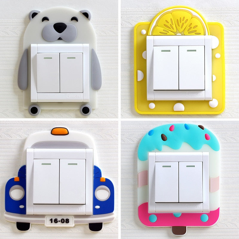 Frendorf | 3D Leuchtende Cartoon Tierschalterabdeckung