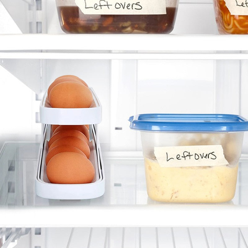 Frendorf | Automatischer Eierrollhalter Organizer Regal