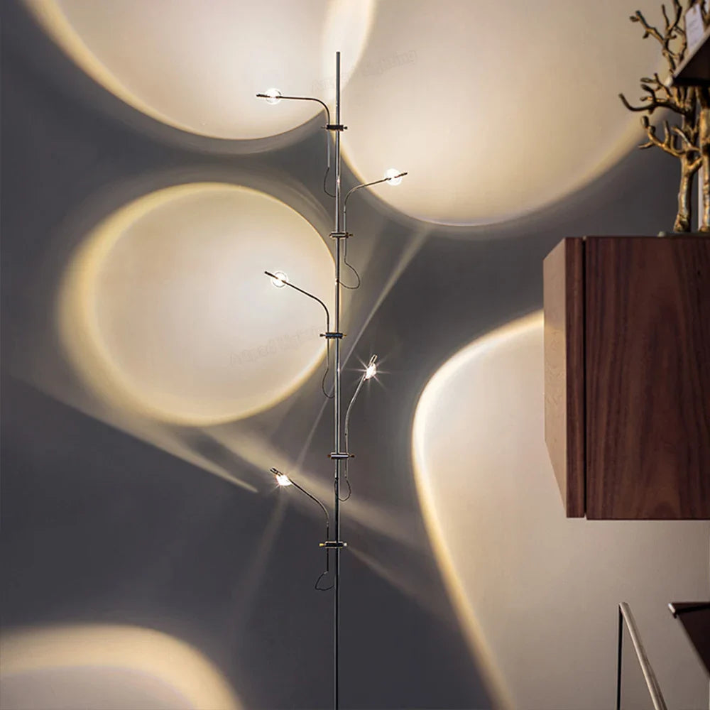 Italienisches Design LED Stehleuchte – Regenbogen-Projektionslampe für atmosphärisches Licht