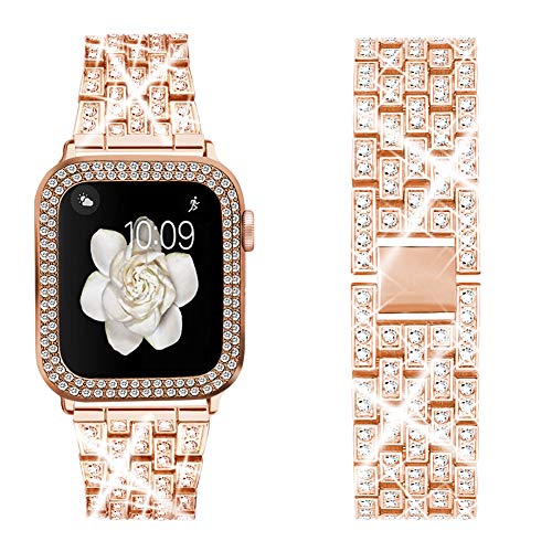 Frendorf | Diamantarmband und -etui für Frauen für Apple Watch