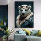 Lustige Tier-Aviator-Poster-Drucke Löwe Tiger Elefant Reh Flugzeug Pilot Leinwandmalerei Wandkunst Für Wohnzimmer Wohnkultur