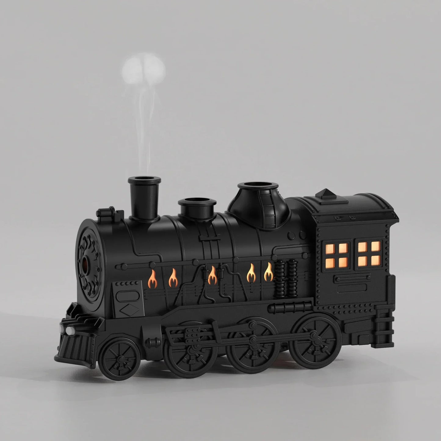 Frendorf | SteamAura Retro Train Öl-Diffuser & Luftbefeuchter | Ätherische Öle | Aromatherapie & Stimmungslicht | USB-Betrieb