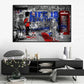 Modern Pop Wall Art Street Graffiti Bus Car Charles Chaplin HD Canvas Nordic Poster Print Home Bedroom Living Room Decoration