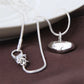 Frendorf | 925 Sterling Silber Solide Kleine Herzanhänger Halskette 16-30 Zoll Schlangenkette Für Frauen Hochzeit Charm Mode Schmuck