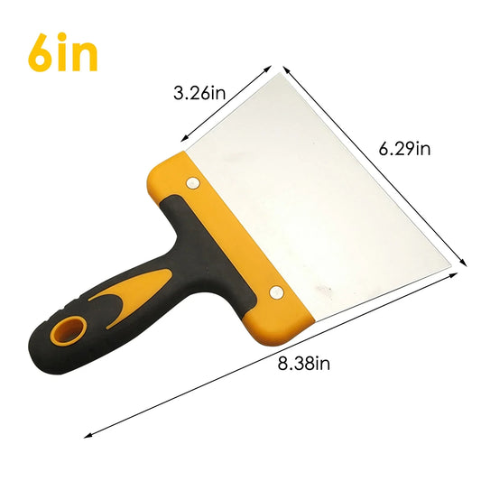 Frendorf | BakeMaster | Teig- & Schokoladenschaber | Edelstahl & Holzgriff | Vielseitig Einsetzbar