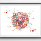 DNA-Genetic-Code-Poster, Einzelhelix-Baumdesign-Leinwandmalerei-Poster für die Wohnkultur Wohnzimmer-Wandkunst für das Schlafzimmer