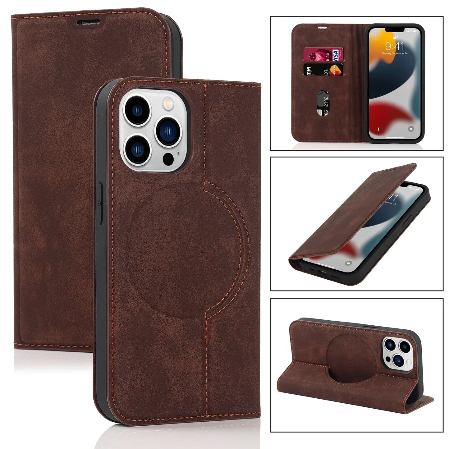 Frendorf | Magnetische Wallet Hülle MagSafe Wireless Charging- iPhone
