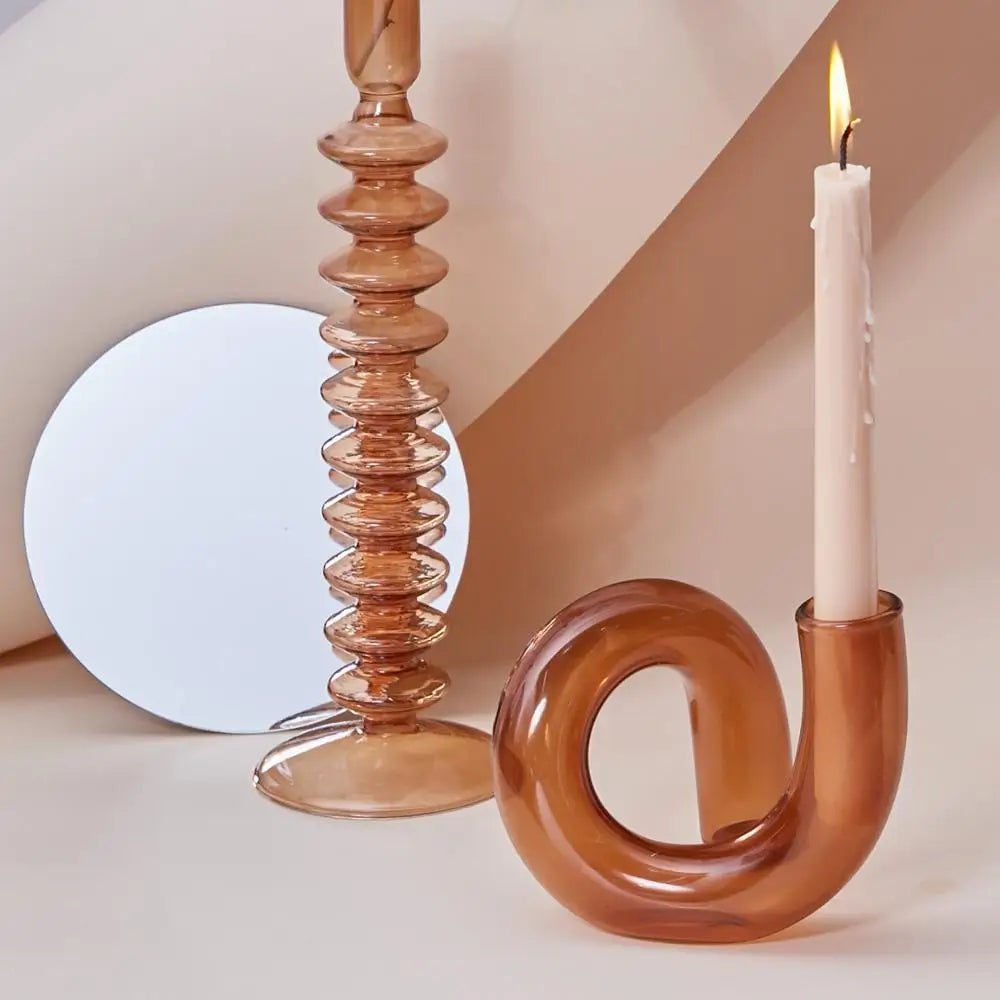 Glasvasen, transparente Blumenvase, Kerzenhalter, Mittelstücke für Hochzeiten, Heimdekoration, Tischdekoration, Kerzenhalter