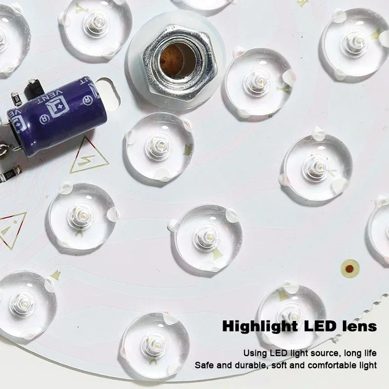 Frendorf | Nordic Industrial Deckenleuchte – LED runde Deckenlampe für Küche, Esszimmer, Schlafzimmer, Flur und Badezimmer – Modernes Metall- und Acryl-Design