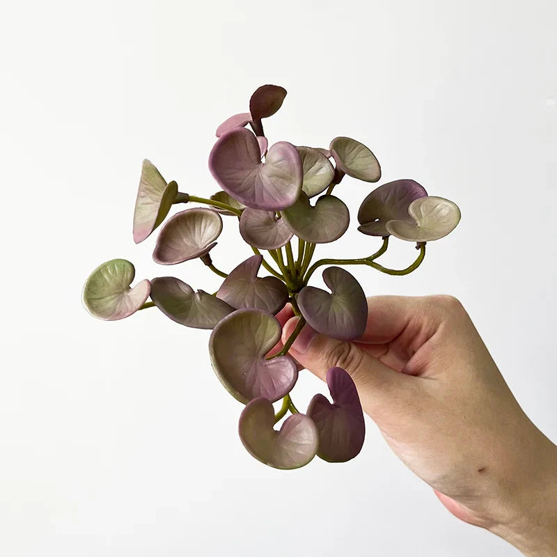 Frendorf | Künstliches Kupfermünzgras – Mini-Kunstpflanzenstrauß für Wohn-, Büro- und Gartendekoration