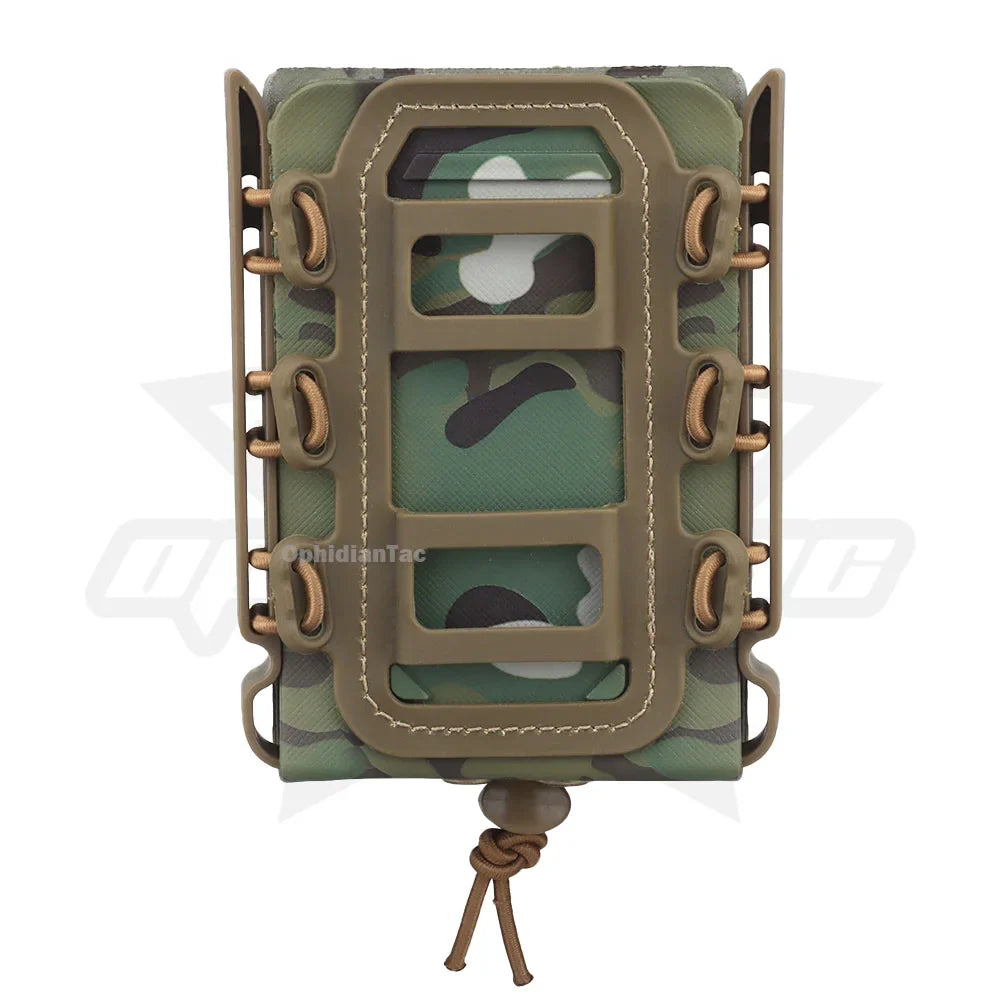 Taktischer Fast Mag Flexibel Molle | 5.56 Magazin Tasche Träger | für AK 74/47 AR M4 | Gewehr Pistolen Magazin Halter | 5.56/7.62 Mag Tasche